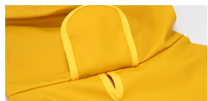 Transparent Brim Pet Raincoat With Bellyband