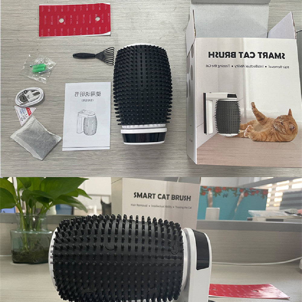 Automatic Pet Self Grooming Wall Corner Brush Scratcher
