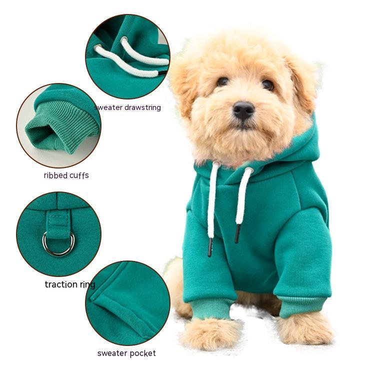 Simple Fashion Pet Hooded Sweater For Comfortable Wear