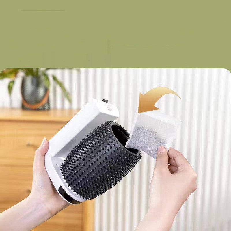 Automatic Pet Self Grooming Wall Corner Brush Scratcher