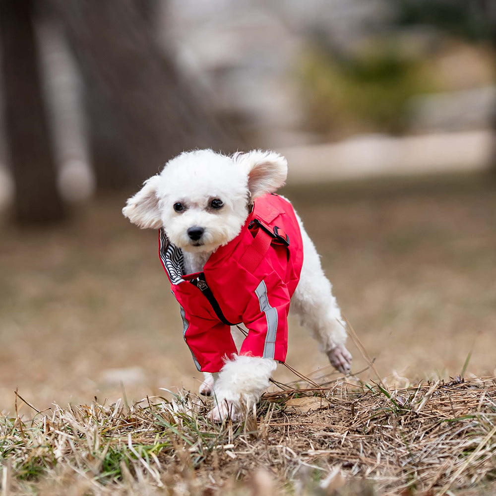 British Style Waterproof Pet Raincoat