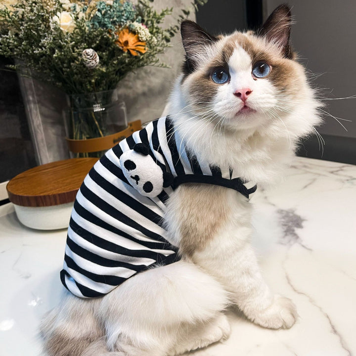 Striped Pet Vest Clothing For Small Pets