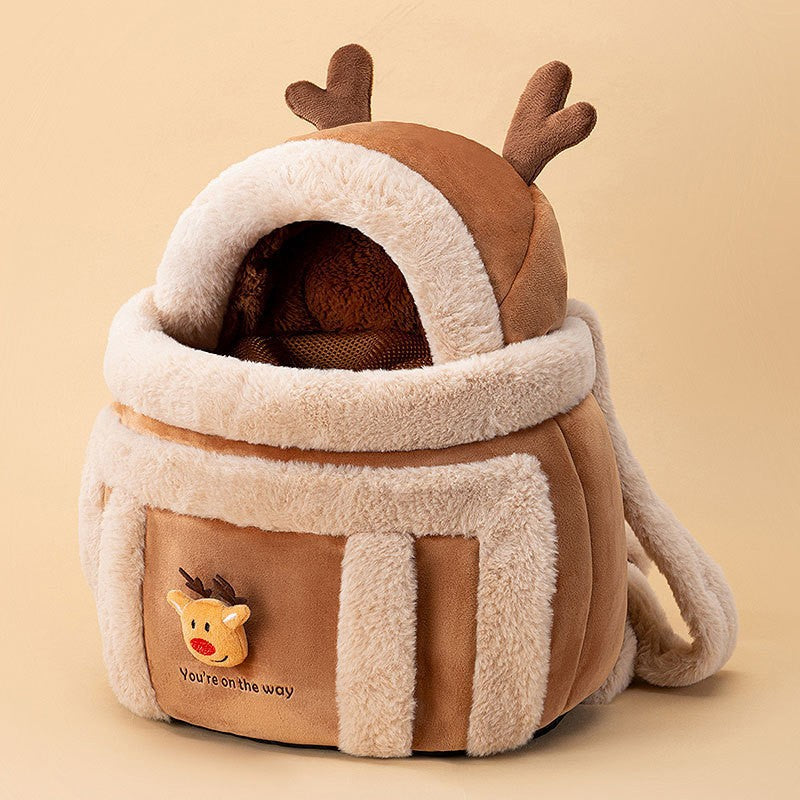 Pet Diaper Backpack Off Shoulder Portable Carrier Bag