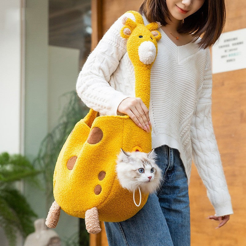 Pet Diaper Backpack Off Shoulder Portable Carrier Bag