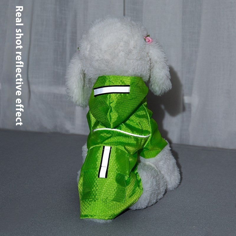 Reflective Waterproof Snowproof Pet Raincoat Coat