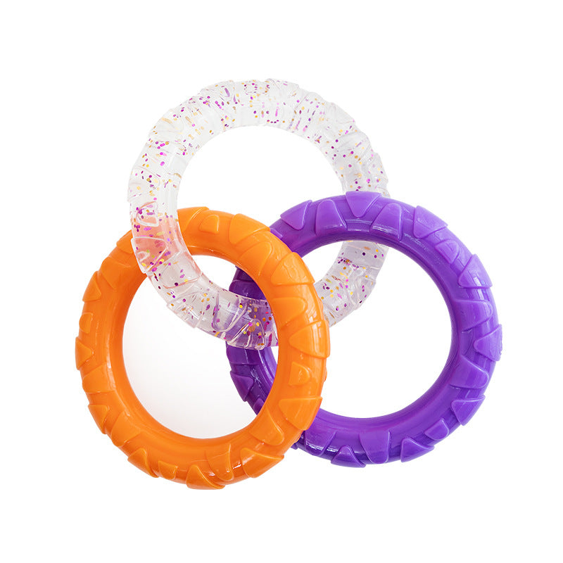 Floating Water Pet Flying Disk Training Ring Durable Chew Resistant