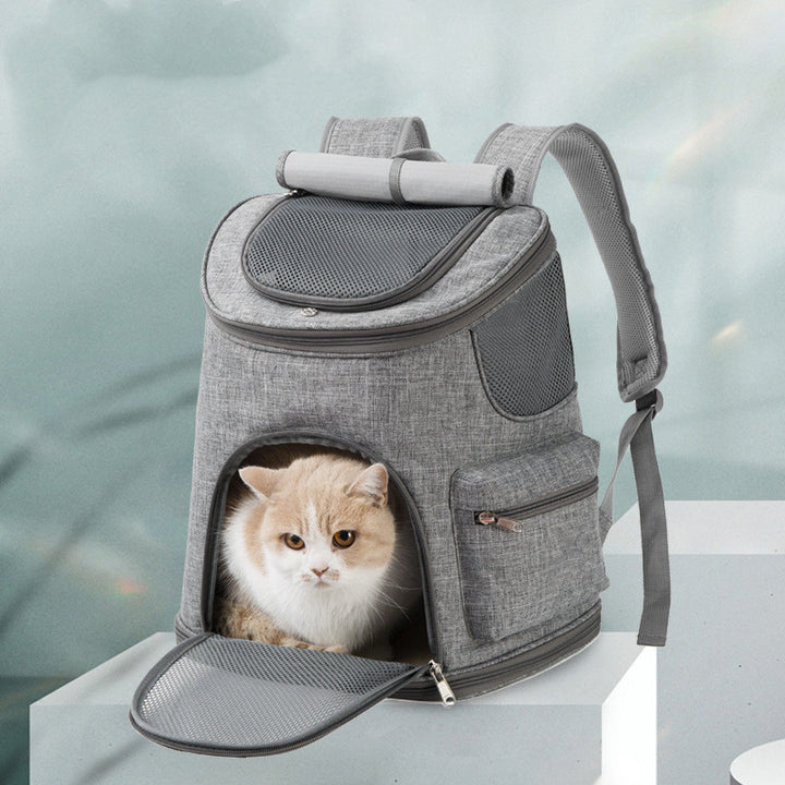 New Portable Pet Backpack Oxford Cloth Outdoor Shoulder Carrier Bag