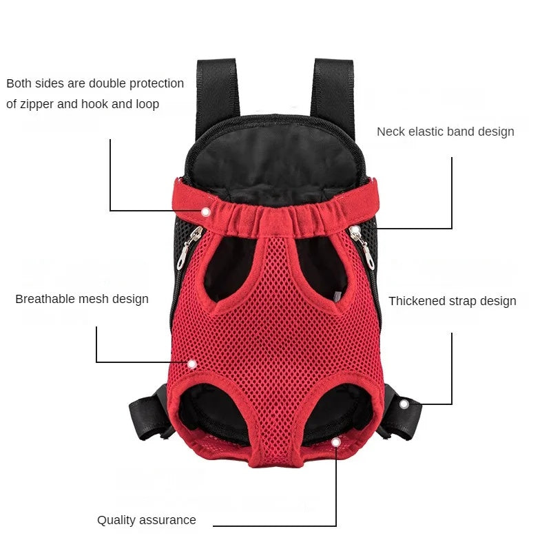 Breathable Portable Pet Carrier Backpack For Travel And Outdoor Use