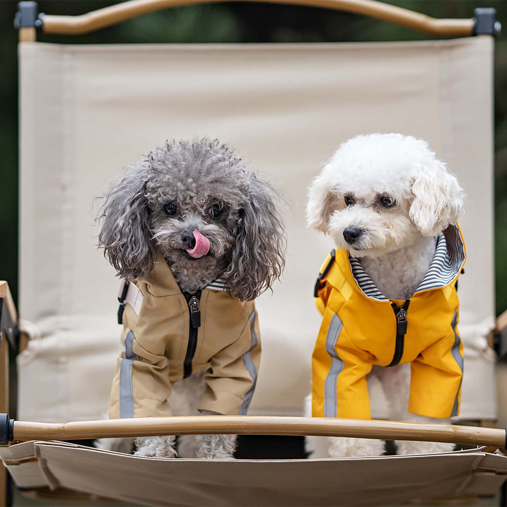British Style Waterproof Pet Raincoat