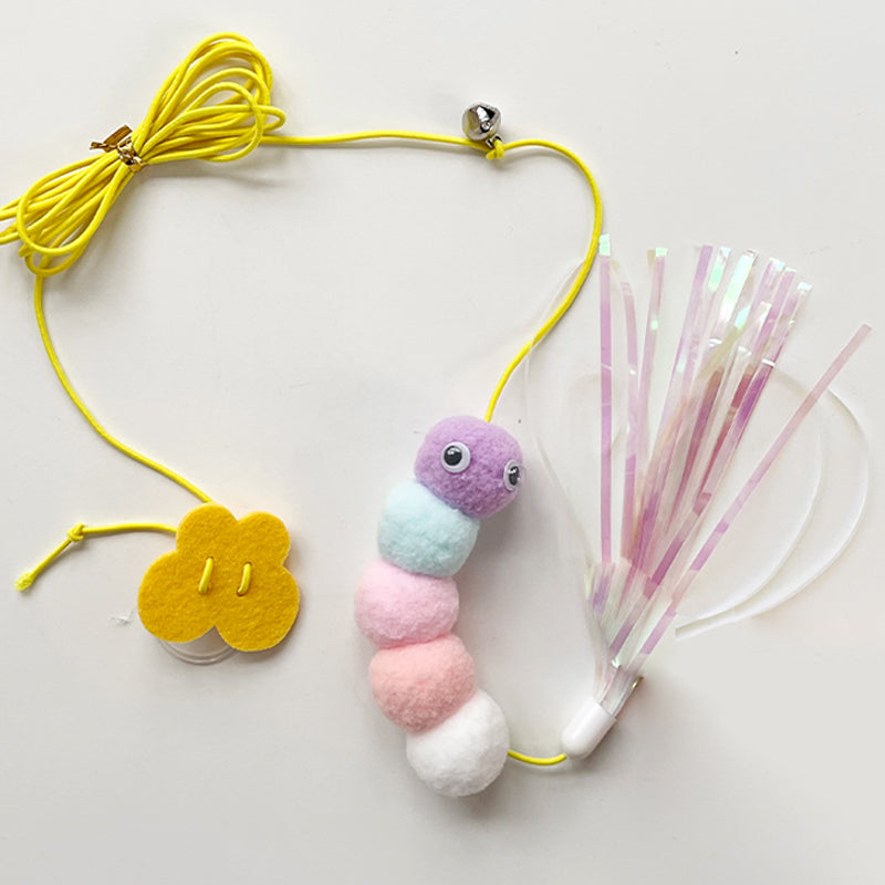 Interactive Pet Toy Telescopic Hanging Rope Grabbing Mouse