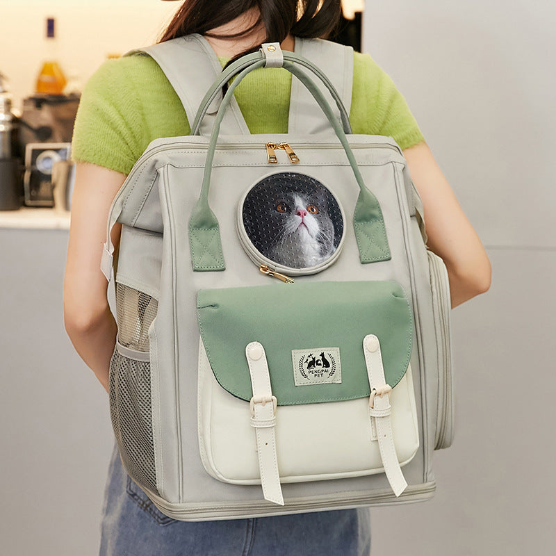 Large Capacity Breathable Portable Pet Backpack Bag