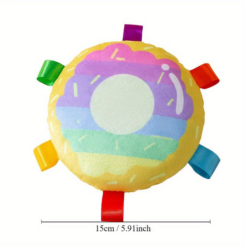 Cartoon Plush Flying Disc Pet Toy Durable Outdoor Training Flyer