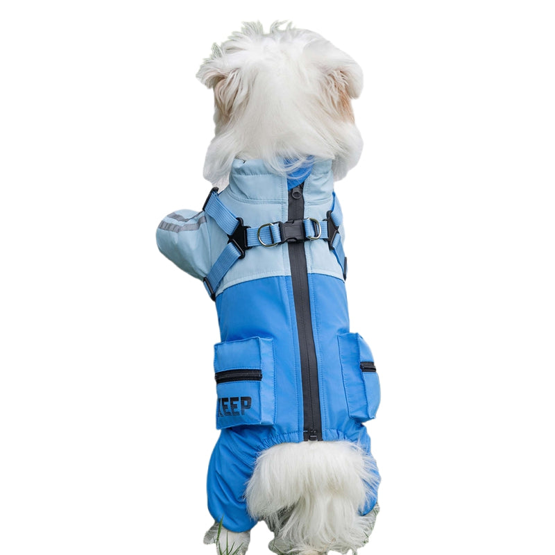 Autumn Winter Windproof Waterproof Pet Four-Leg Coat