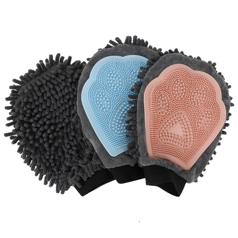 2-in-1 Pet Grooming Brush and Massage Glove